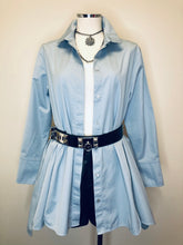 Load image into Gallery viewer, Hermès Bleu Gris Gusset Shirt Size 40