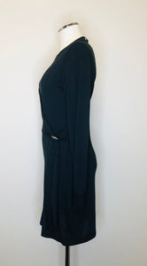 Rag & Bone Black Draped Shawl Mini Dress Size S