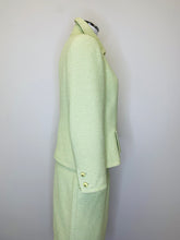 Load image into Gallery viewer, CHANEL Green Tweed Jacket Size 40