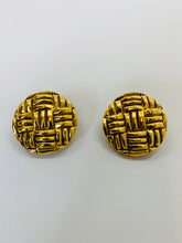 Load image into Gallery viewer, CHANEL Vintage Round Clip On Earrings