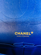 Load image into Gallery viewer, CHANEL Blue Large Classic Double Flap Bag