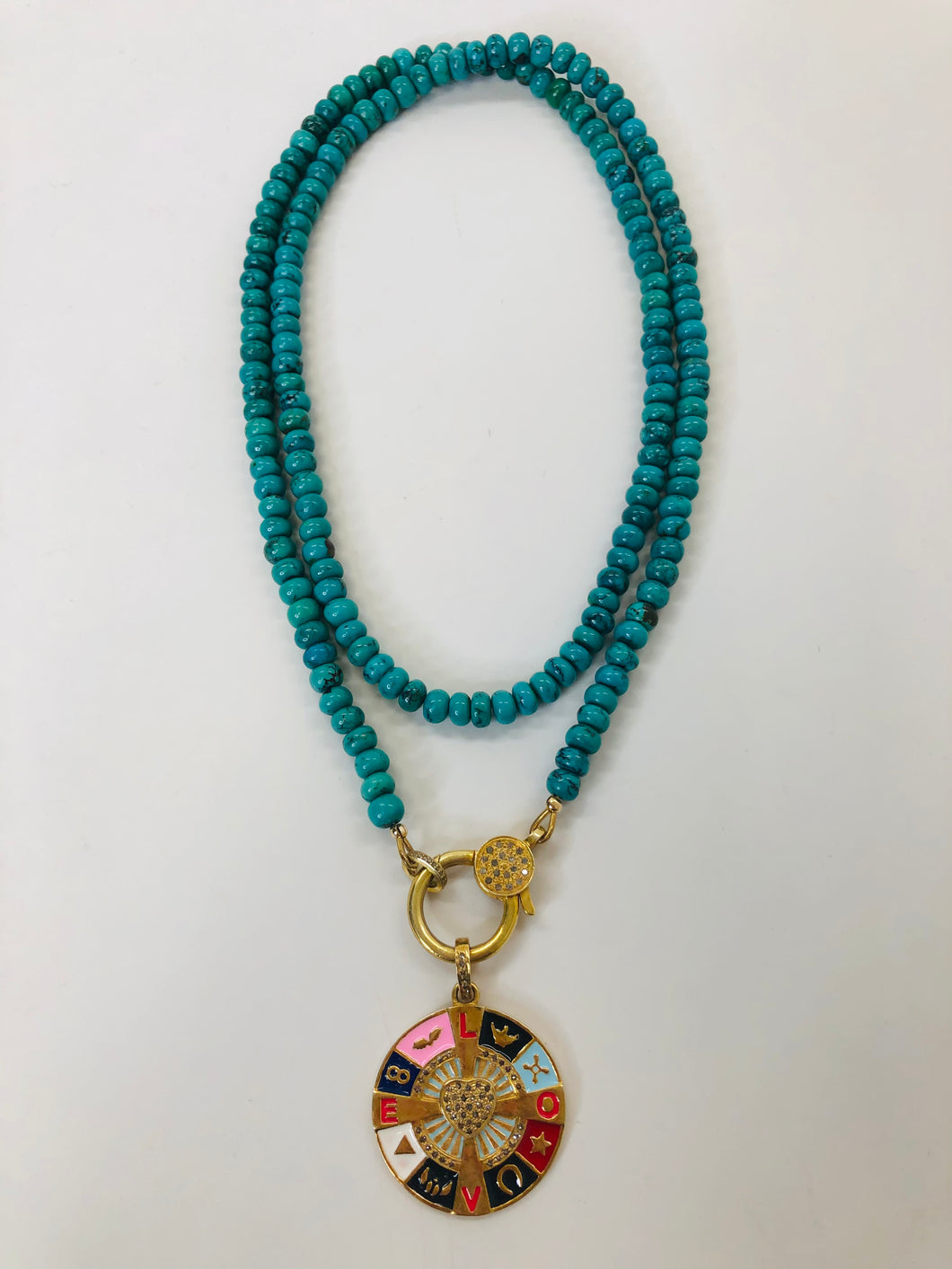 Rainey Elizabeth Turquoise Bead Necklace