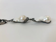 Load image into Gallery viewer, Rainey Elizabeth Long Baroque Pearls and Pave Diamond Pendant
