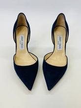 Load image into Gallery viewer, Jimmy Choo Navy Blue Pumps Size 36 1/2