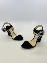 Load image into Gallery viewer, Jimmy Choo Black Maysa 85 Sandals Size 38 1/2