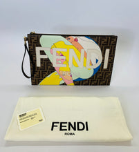 Load image into Gallery viewer, Fendi Hairdo Girls Large Flat Pouch