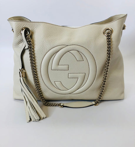 Gucci Mystic White Soho Tote Bag