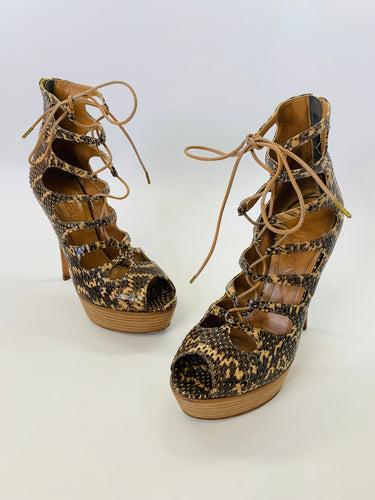 Alexander McQueen Platform Strappy Sandals Size 39