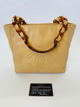 Load image into Gallery viewer, CHANEL Vintage Camel Leather CC Tote Bag