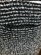 Load image into Gallery viewer, CHANEL Black and White Tweed Skirt Size 42