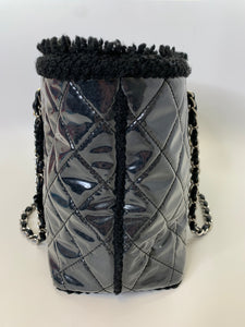 CHANEL Black Tweed Tote Bag