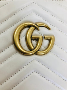 Gucci Marmont Medium Tote Bag With Antique Gold Hardware