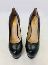 Load image into Gallery viewer, Yves Saint Laurent Black Tribtoo 105 Pumps Size 39