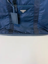 Load image into Gallery viewer, Prada Re-Nylon and Saffiano Blue Duffle Bag