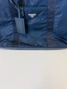 Prada Re-Nylon and Saffiano Blue Duffle Bag