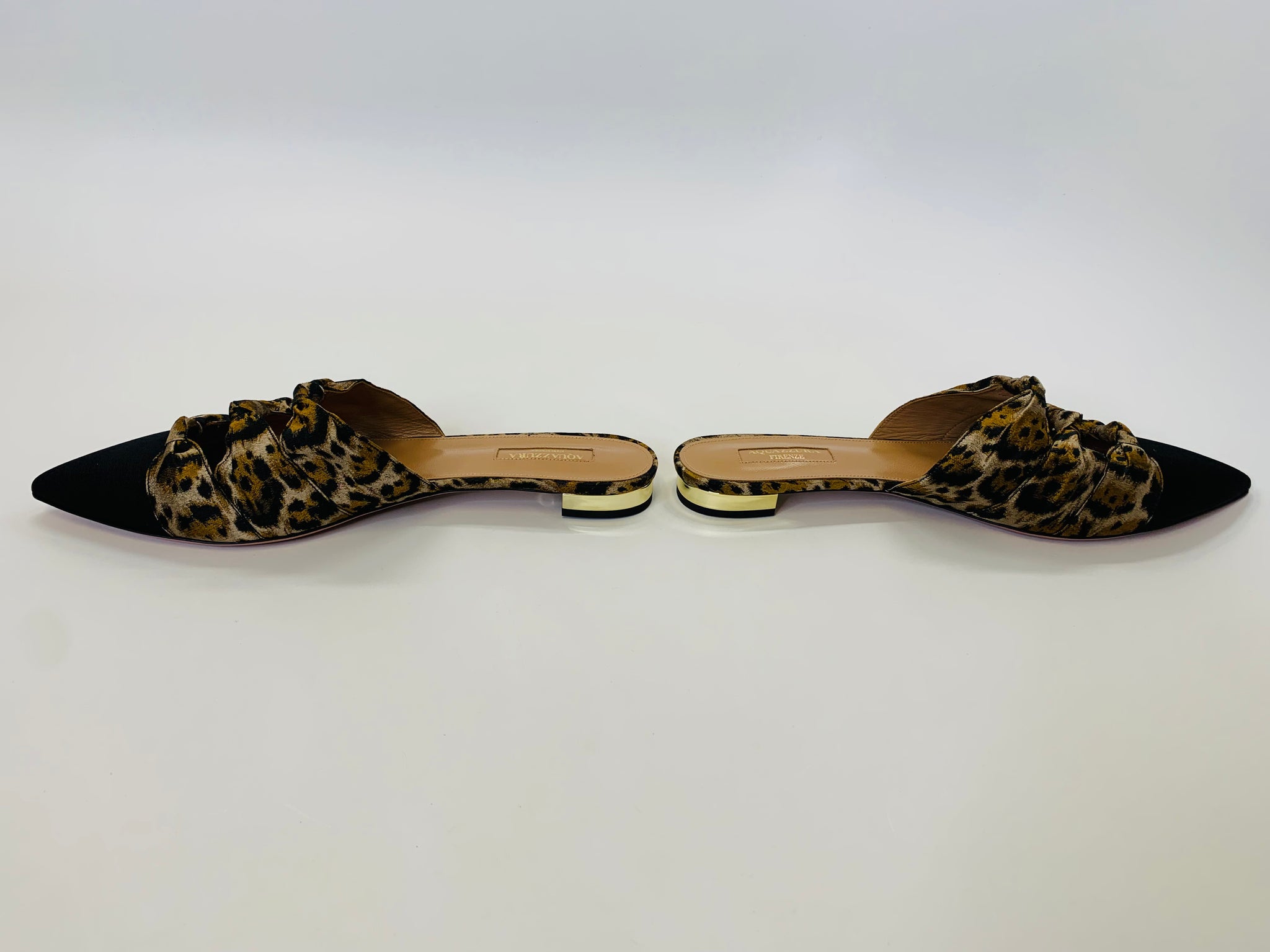 Aquazzura mondaine 2025 flat mules