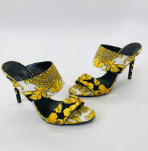 Load image into Gallery viewer, Versace Baroque Print Tribute 95 Mules Size 36