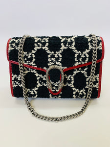 Gucci Dionysus Tweed Wallet on a Chain