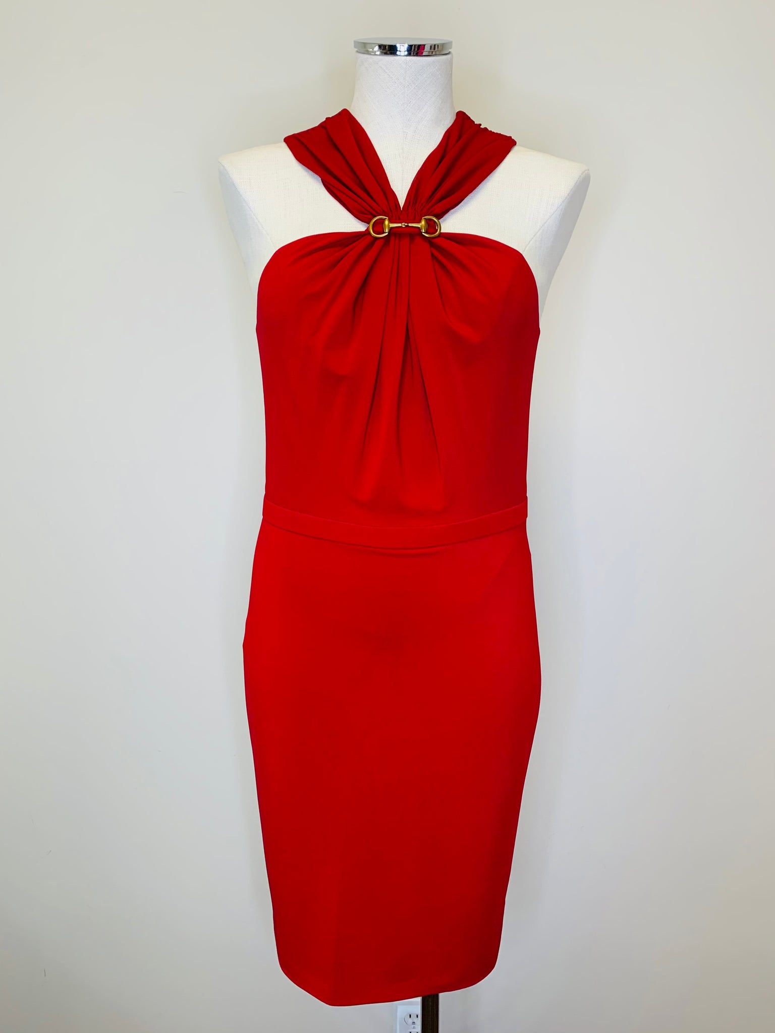 gucci halter dress Gucci Lace-panel Halterneck Satin Dress