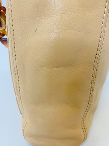 CHANEL Vintage Camel Leather CC Tote Bag