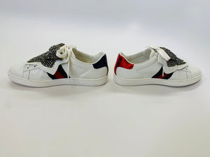 Gucci Ace Crystal Bow Sneakers Size 36 1/2