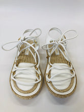 Load image into Gallery viewer, CHANEL White Strappy Sandals Size 38