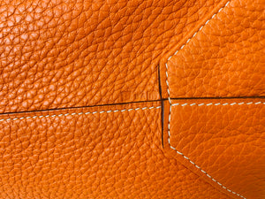 Hermès Brown x Gold Reversible Leather Double Sens 36 cm Tote 1111h43 –  Bagriculture