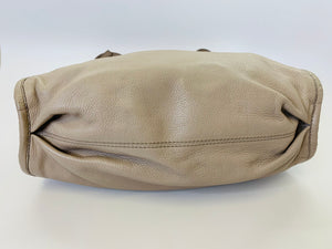 Givenchy Taupe Pebbled Leather Postino Bag