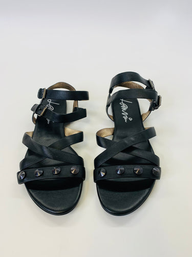 Lanvin Black Strappy Sandals Size 40