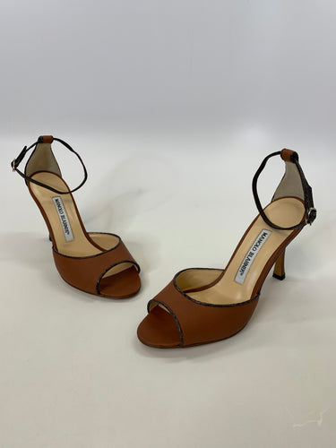 Manolo Blahnik Cognac Sandals Size 36 1/2