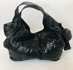 Valentino Garavani Large Python Nuage Bow Bag