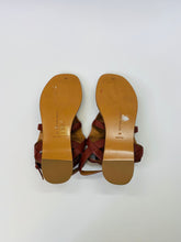 Load image into Gallery viewer, Bottega Veneta Cognac Intrecciato Leather Sandals Size 39