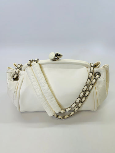 CHANEL Ivory Twist Lock Bag