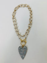 Load image into Gallery viewer, Rainey Elizabeth Heart Pendant and Bead Necklace