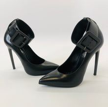 Load image into Gallery viewer, Saint Laurent Black Ankle Wrap Pumps size 39