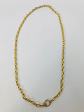 Load image into Gallery viewer, Rainey Elizabeth Long Brass and Diamond Necklace