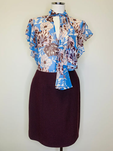 CHANEL Aubergine Skirt Size 42