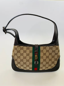 Gucci Vintage Mini Jackie GG Canvas Bag