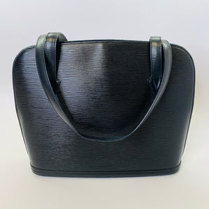 Louis Vuitton Lussac Black Epi Leather Tote Bag ○ Labellov ○ Buy