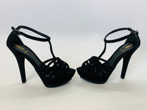 Fendi Black Platform Sandals Size 37 1/2