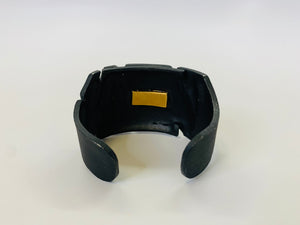 Valentino Garavani Black and Gold Cuff Size Small