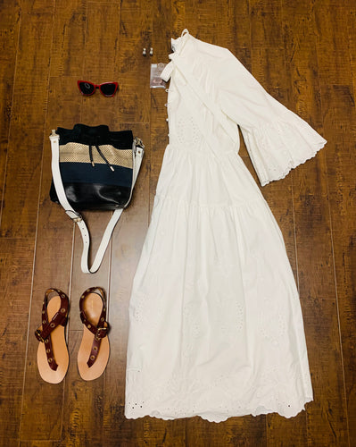 Self Portrait Broderie Maxi Dress Size 8