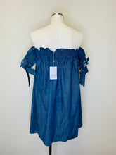 Load image into Gallery viewer, Misa Violeta Denim Mini Dress Size Large