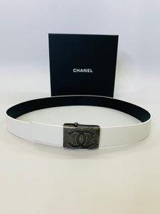 CHANEL CC Buckle Belt Size 75