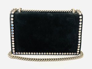 Gucci Crystal Embellished Black Small Dionysus Bag