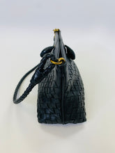 Load image into Gallery viewer, Bottega Veneta Black Intrecciato Leather Pouch