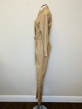 Load image into Gallery viewer, Jonathan Simkhai Camel Vegan Leather Jumpsuit Sizes 2 and 6