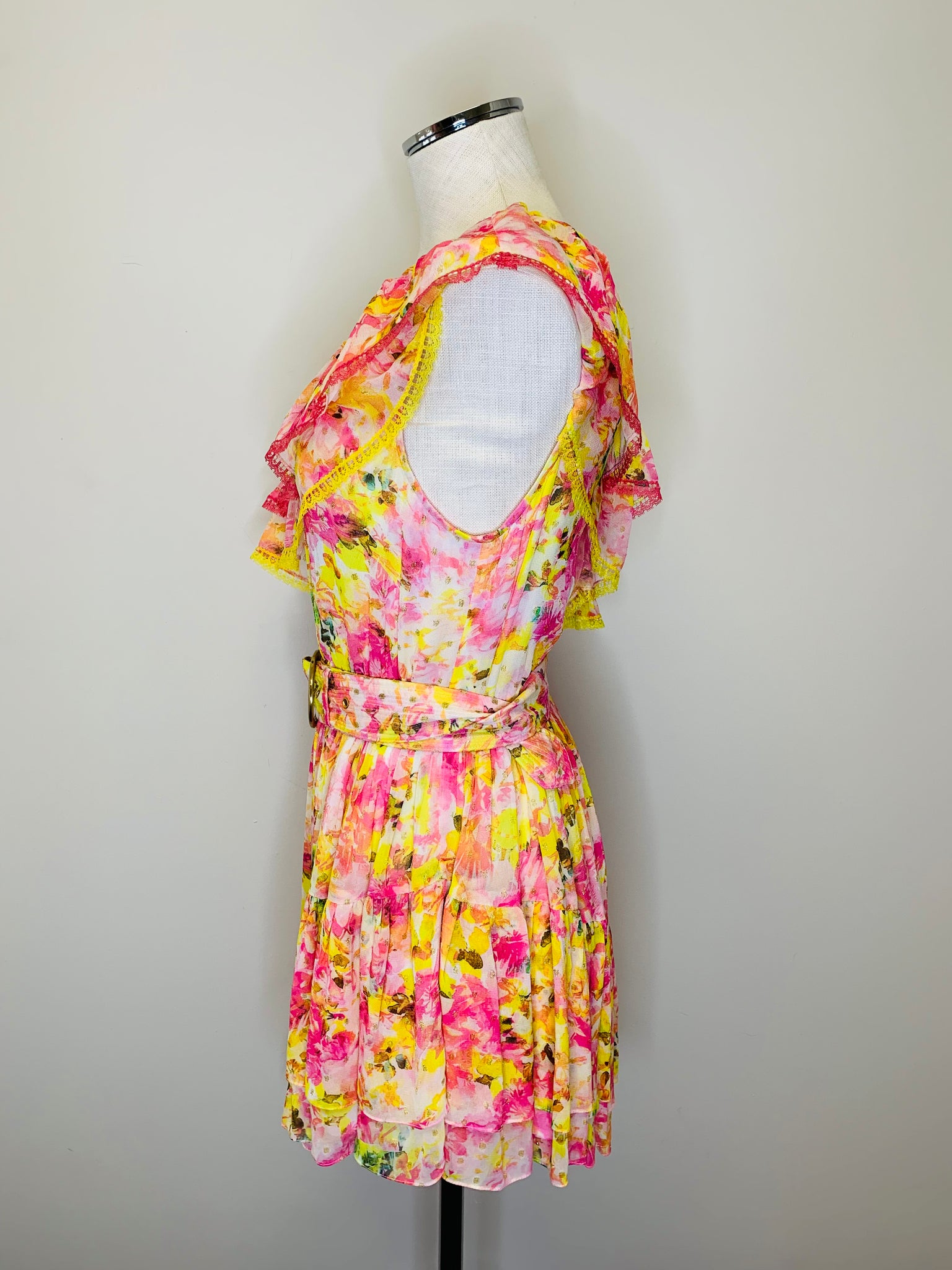 rococo sand one shoulder dress Retrofete