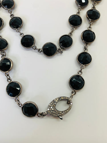 Rainey Elizabeth Black Onyx Necklace