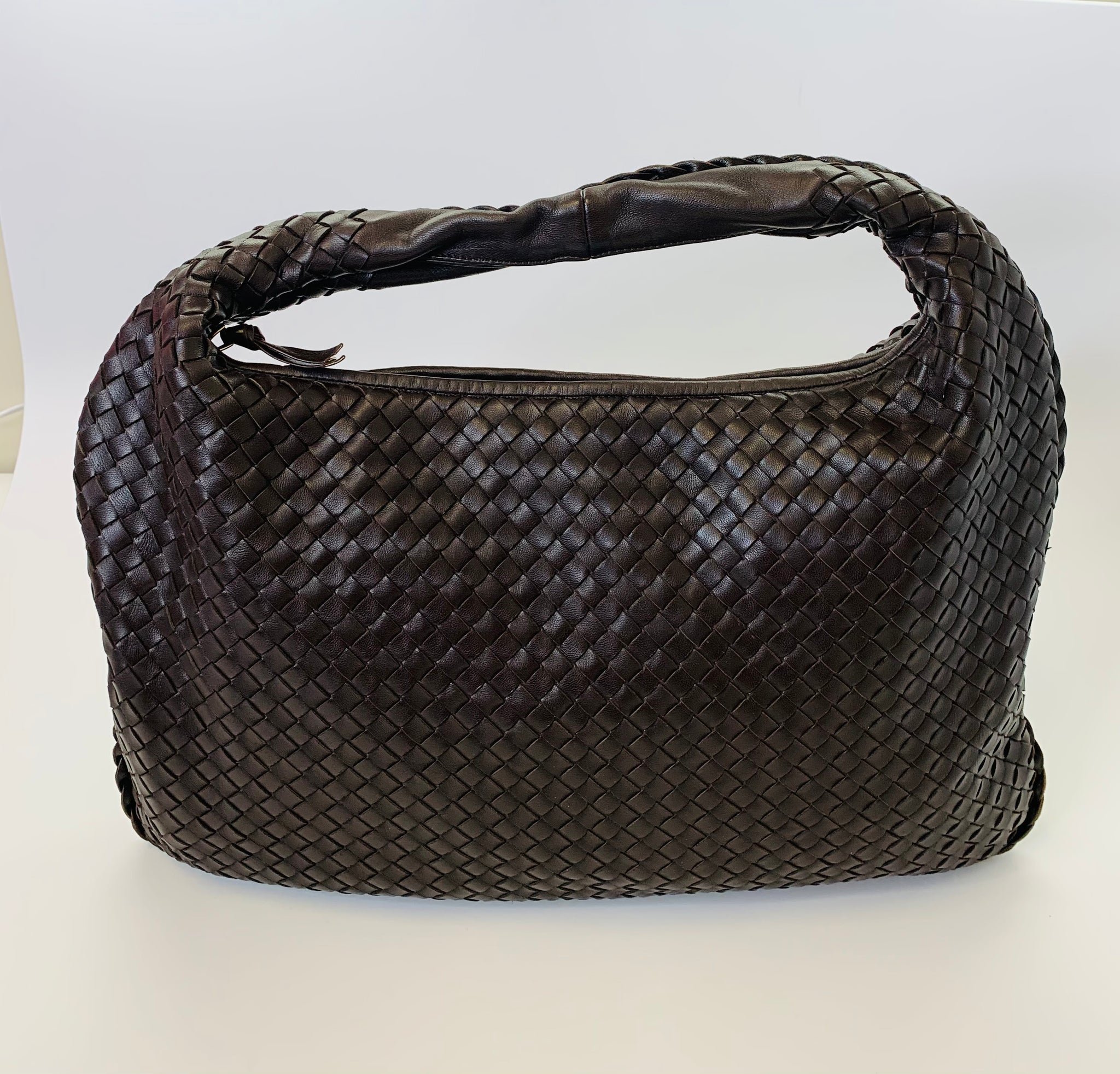 Bottega Veneta Intrecciato Hobo Handbag - Authentic Pre-Owned Designer Handbags